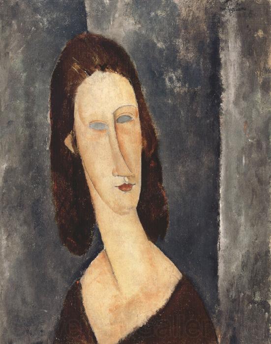 Amedeo Modigliani Blue Eyes or Portrait of Madame Jeanne Hebuterne (mk39)